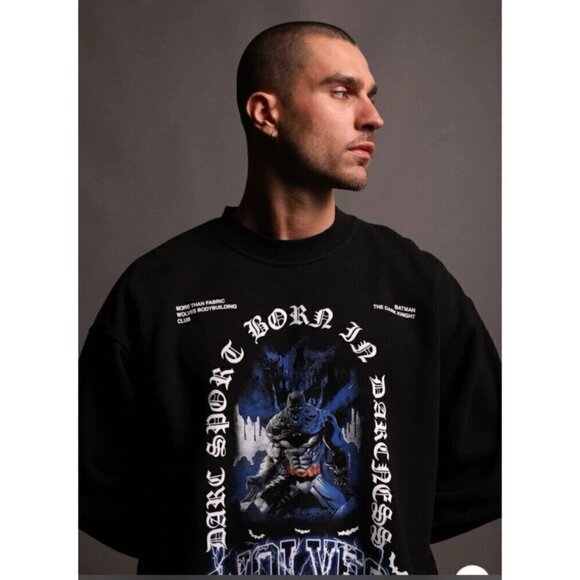 Darc Sport Bring The Pain London Crewneck Black Large Batman Dark Knight RARE - Picture 3 of 6